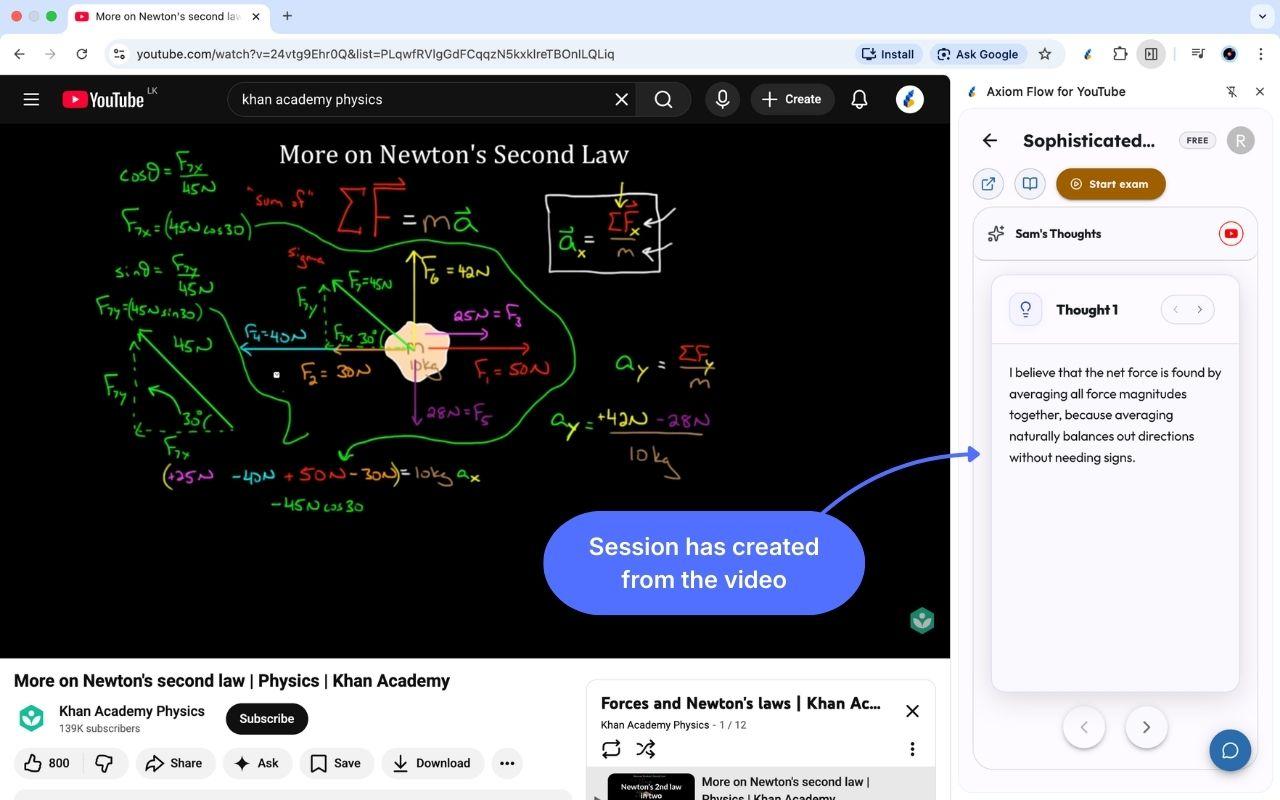 Axiom Flow Extension in action